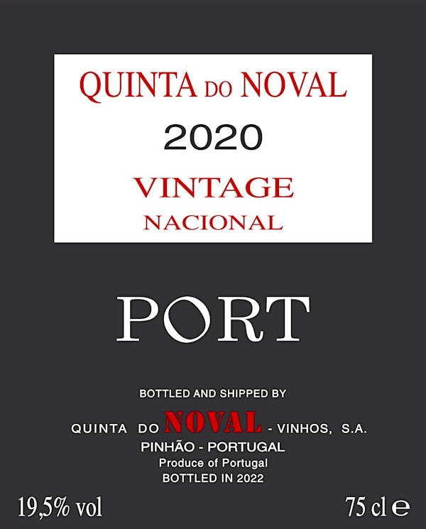 Label for Quinta do Noval